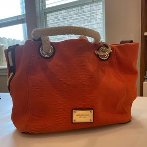 Orange Michael Kors Cloth Purse